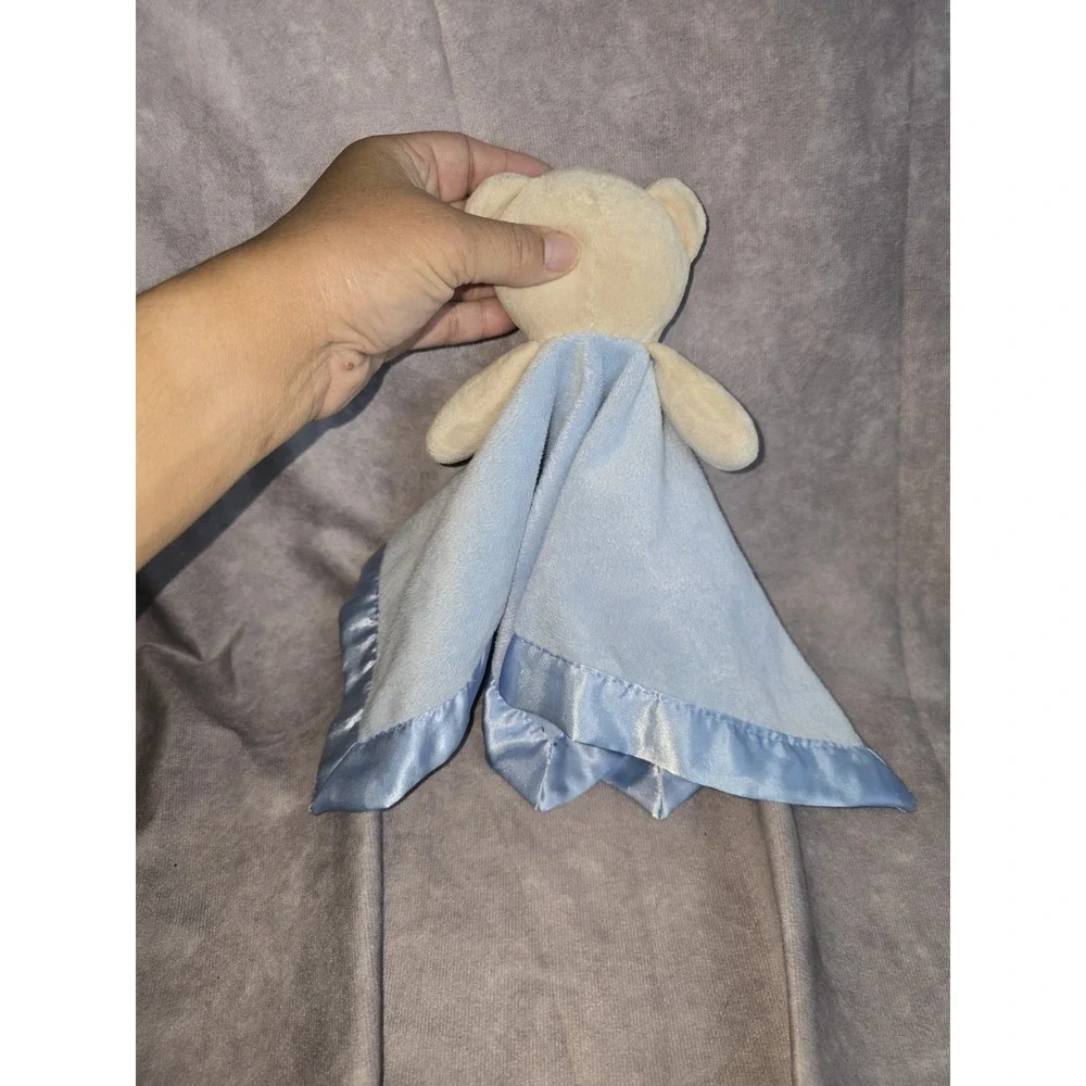 Circo Vroom Plush Brown Dog Blue Lovey Blanket Car Satin